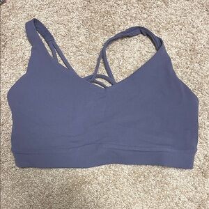 Women's Purple Strappy sports bra athleta